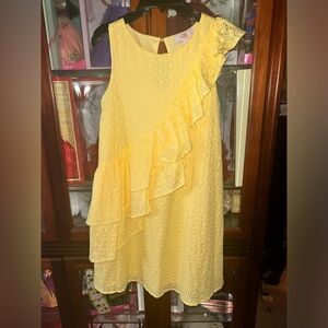 GB Girl Yellow Ruffle Dress.